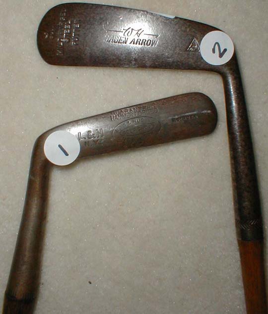 Gifts for the Golfer! Golf Gifts. Wooden Shaft Golf Clubs and Collectibles, Antique Golf Balls and golf collectables. Hickory Golf Clubs - Great artifacts for interior decorating! Rare coins on ebay. Gofl clubs.